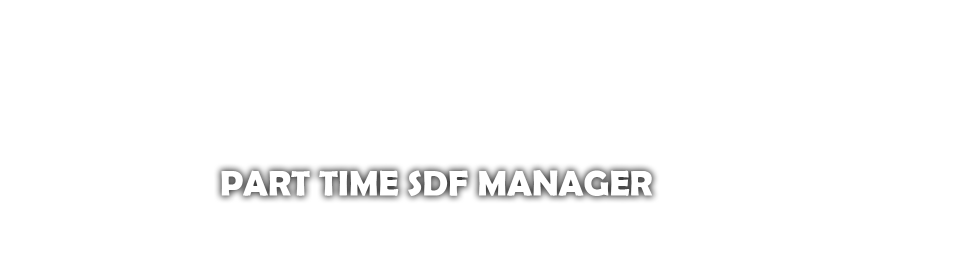 Part time SDF Manager